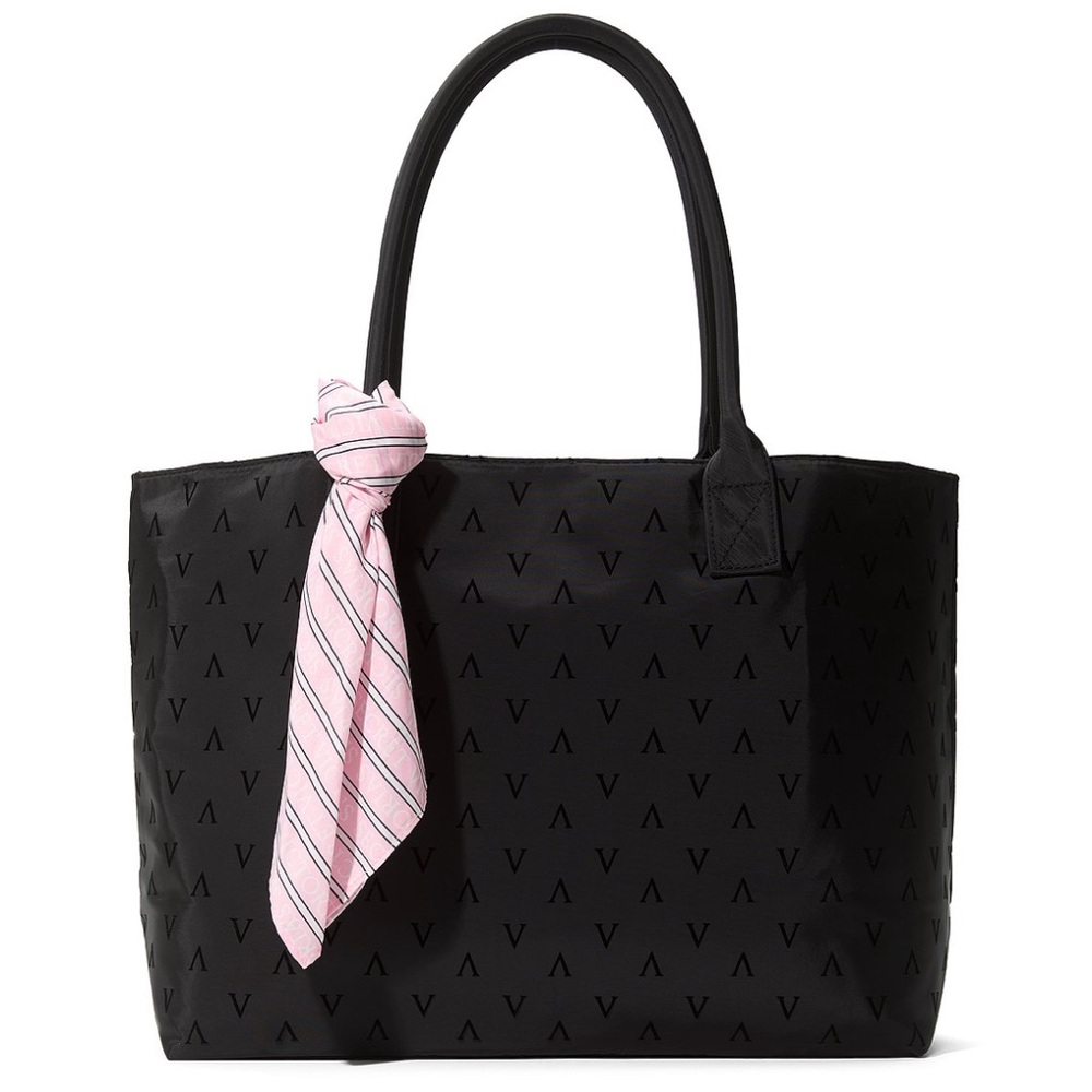 Victoria’s Secret Tote Bag with striped scarf Limited Edition